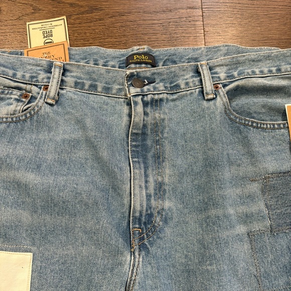 Polo Ralph Lauren The Avery Boyfriend Patched Women’s Jeans Size 34 (40x27) NWT - Picture 2 of 16